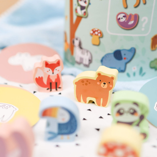 Hmatej a najdi Zvířátka Společenská hra pro děti Tooky Toy