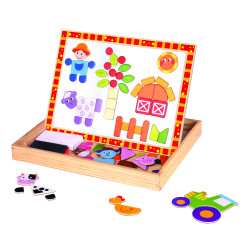 Magnetická tabulka a puzzle Farma