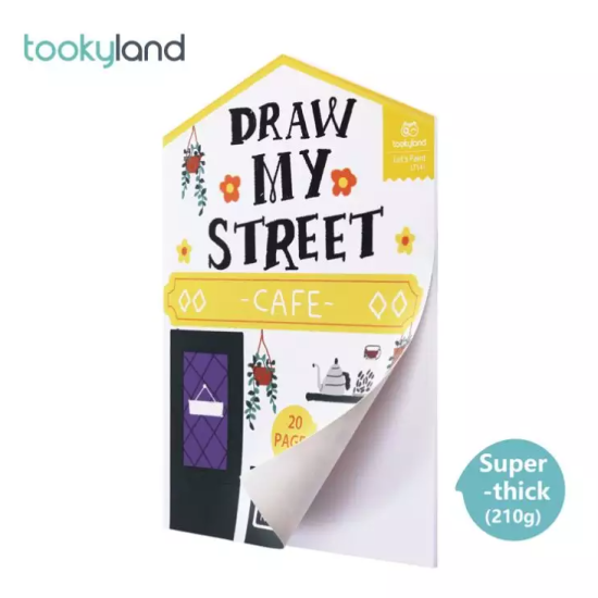 Skicák na kreslení pro děti ve tvaru domu Tookyland
