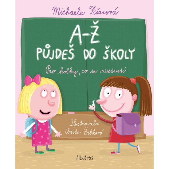 Jedinečná obrázková knížka, která provede čerstvé školačky abecedou a zároveň školním prostředím.