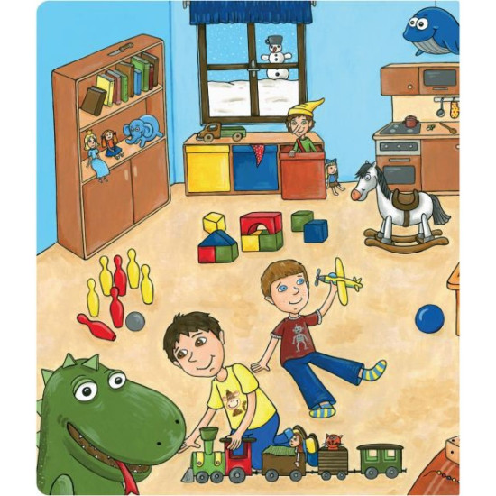 Interaktivní mluvící kniha Pohádkové učení seznámí děti předškolního věku s barvami , tvary, části těla.