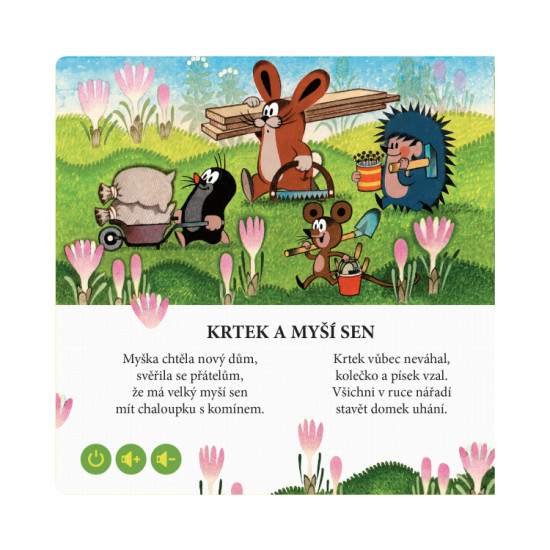 Nádherné známé ilustrace Zdeňka Milera zavedou děti za krtkem a jeho kamarády. Mini kniha pro děti od 2 let.