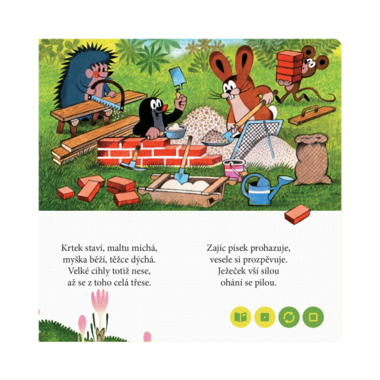 Nádherné známé ilustrace Zdeňka Milera zavedou děti za krtkem a jeho kamarády. Mini kniha pro děti od 2 let.