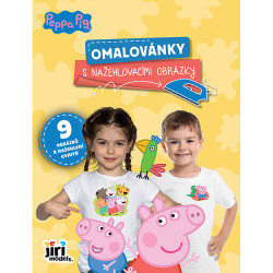 Peppa Pig: Omalovánky s nažehlovacími obrázky