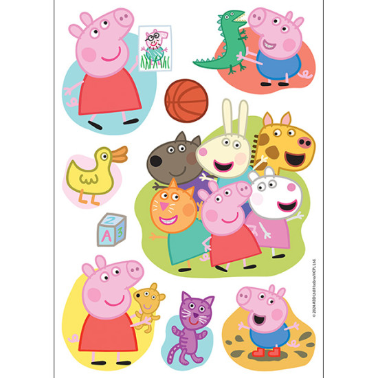 Omalovánky s Peppa Pig a nažehlovacími obrázky, podporující dětskou kreativitu a fantazii.