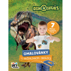 Dinosauři: Omalovánky s nažehlovacími obrázky