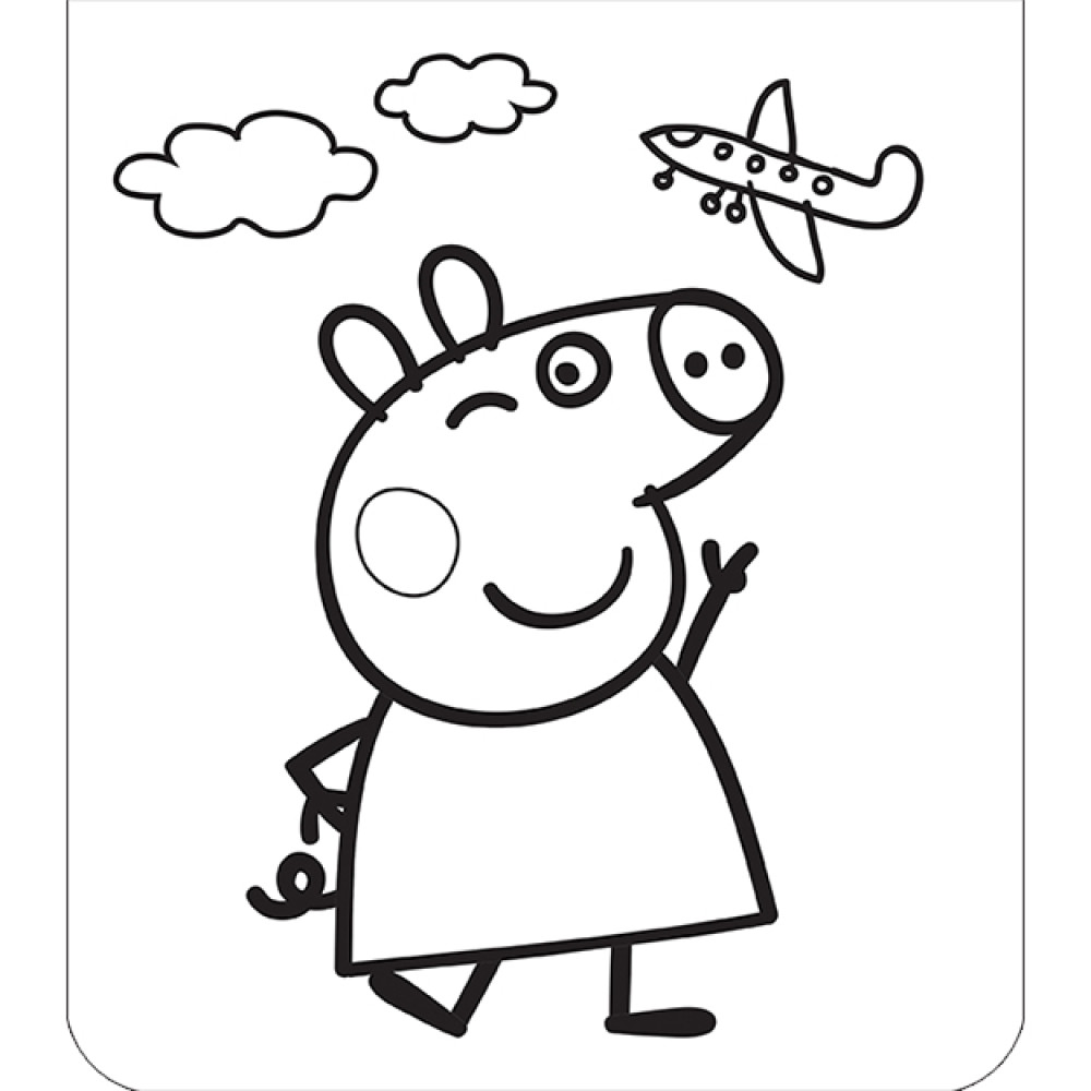 Peppa Pig - Omalovánky se samolepkami | Jiří Models