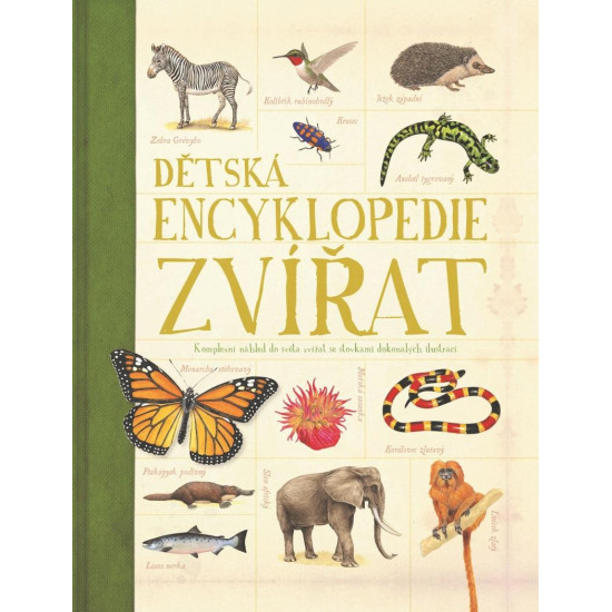 Ilustrace různých zvířat v jejich přirozeném prostředí – opice ve džungli, slon v savaně, velryba v oceánu a polární medvěd na ledu, vše zobrazené v realistickém a detailním stylu.