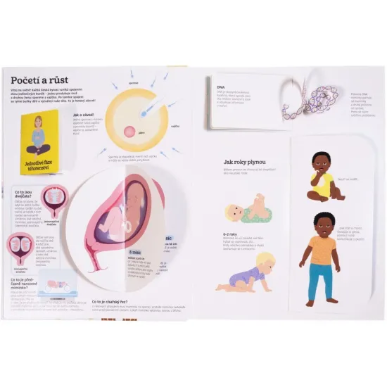 Interaktivní kniha o lidském těle: Názorné ilustrace a pohyblivé prvky pro děti.