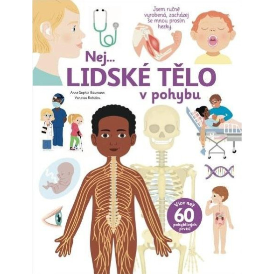 Interaktivní kniha o lidském těle: Názorné ilustrace a pohyblivé prvky pro děti.