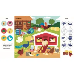 101 věcí k hledání a nalepování Zvířata na farmě