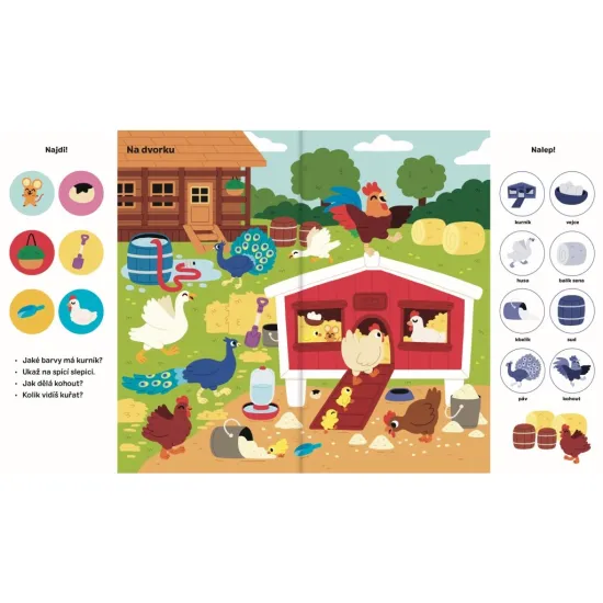 Samolepkový sešit Zvířata na farmě – 101 věcí k objevování