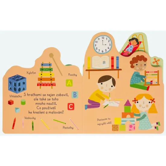 Tvarované leporelo Hračky