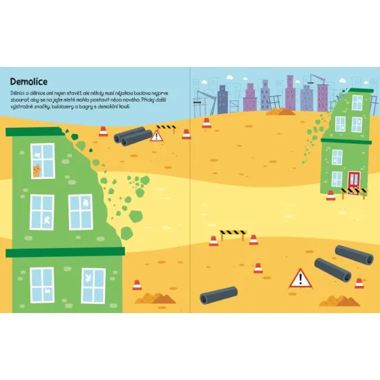 555 samolepek Staveniště