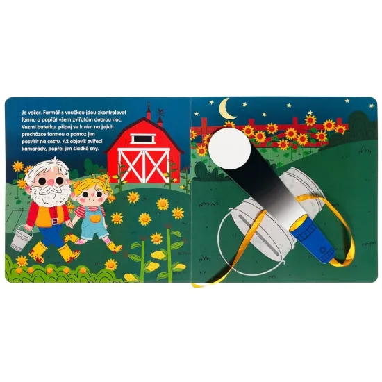 Kdo spí na farmě? Kniha s kouzelnou baterkou