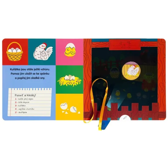 Kdo spí na farmě? Kniha s kouzelnou baterkou