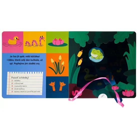 Kdo spí v lese? Kniha s kouzelnou baterkou