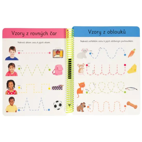 Začínám první tahy napiš a smaž s fixou