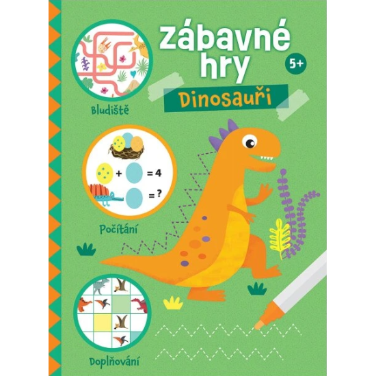 Tyto různorodé aktivity s dinosaury skutečně potrápí hlavičky zvídavých luštitelů a luštitelek.