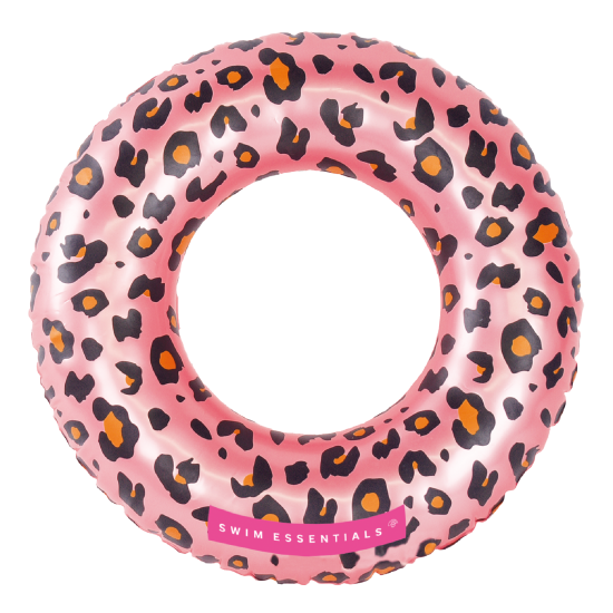 Nafukovací kruh Leopard růžový 50 cm
