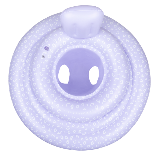 Nafukovací kruh pro miminka od Swim Essentials ve fialové barvě s leopradním vzorem je vhodný pro nejmenší děti od 0 do 1 roku.