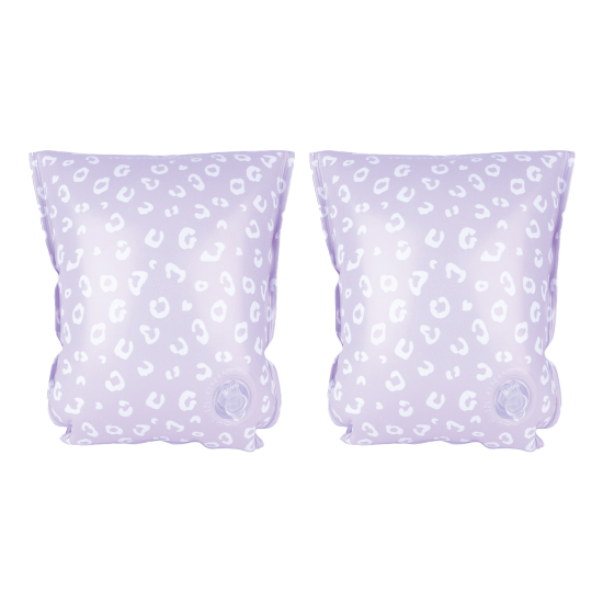 Dětské rukávky na plavání od Swim Essentials s leopardím vzorem ve fialových barvách jsou vhodné pro dětičky od 2 do 6 let .