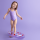 Originální transparentní nafukovací kruh pro děti od Swim Essential se srdíčky je svou velikostí určený přibližně pro děti od 3 do 6 let. 