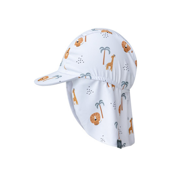 Praktický letní klobouček s ochranou krku od Swim Essentials s motivy džungle ochrání děti před UV zářením. 