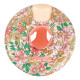 Nafukovací kruh pro miminka od Swim Essentials v růžové barvě s květinovým vzorem je vhodný pro nejmenší děti od 0 do 1 roku s maximální hmotností do 11 kg. 