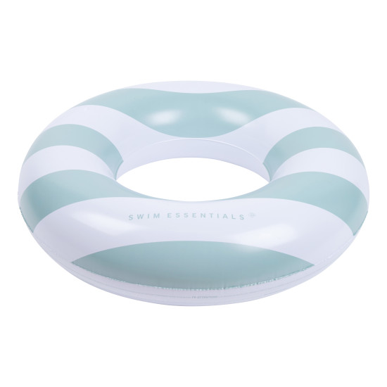 Velký nafukovací kruh od Swim Essential se starozeleným vzorem s proužky je svou velikostí určený přibližně pro děti od 6 let.