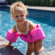 Dětská Plovací vesta s rukávky Leopard růžový 2–6 let Swim Essentials