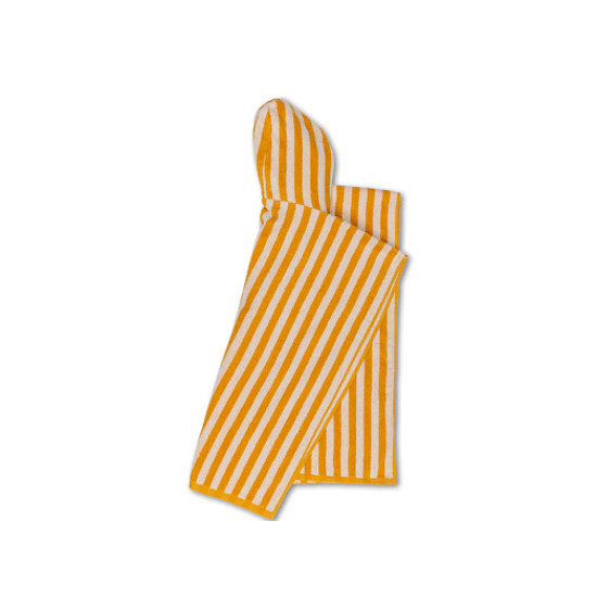 Dětské ručníkové pončo s kapucí Proužky žlutý Swim Essentials