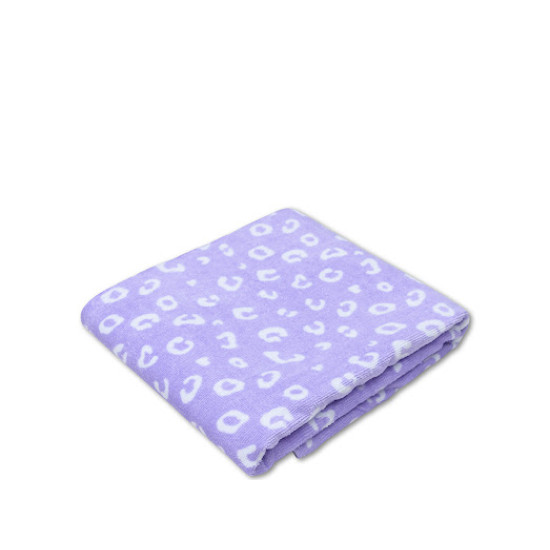 Plážový ručník 135 x 65 cm Leopard fialový Swim Essentials