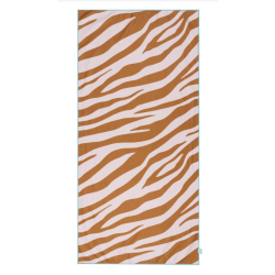 Plážový ručník z mikrovlákna 135 x 65 Zebra oranžová