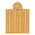 Plážové pončo 65 x 65 cm Proužky žlutý