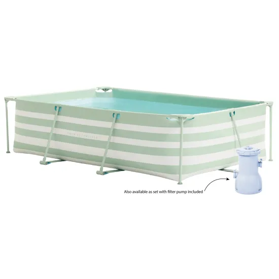 Bazén s konstrukcí Essence Luxe Old Green Stripe 260x160x65 cm