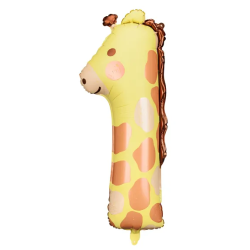 Balónek Číslo 1 Žirafa