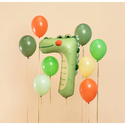 Balónek Číslo 7 Krokodýl 56x85 cm
