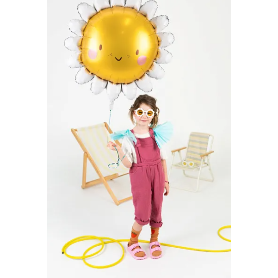 Balónek s atraktivním designem s motivem slunce zaujme každé dítě.