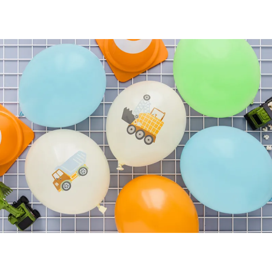 Balóny stavební vozidla pro malé milovníky autíček.