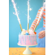 Rozzařte sobě nebo dětem narozeninový dort! Dortové fontány 4 ks jsou skvělým doplňkem pro oslavy dětí. 