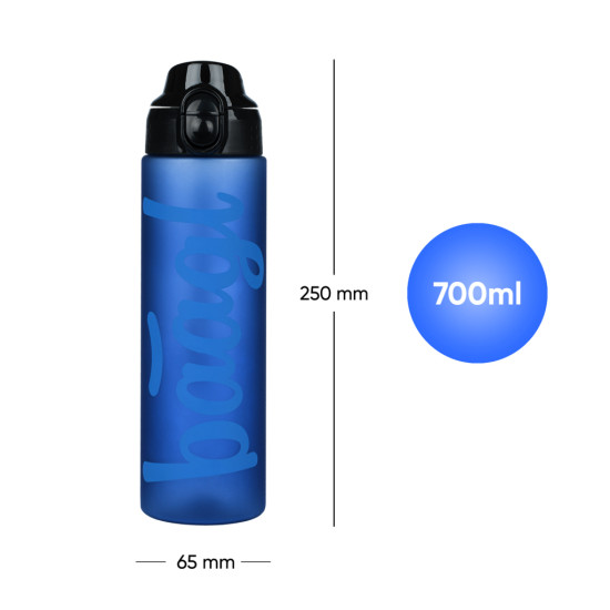 Tritanová láhev Ocean Blue 700 ml s praktickým poutkem a uzamykatelným víčkem.