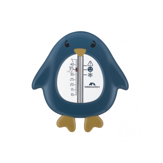 Teploměr s motivem tučňáka snadno monitoruje teplotu vody během koupání děťátka.