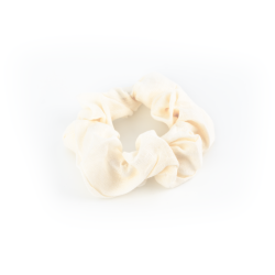 Gumička do vlasů Scrunchie Krémová