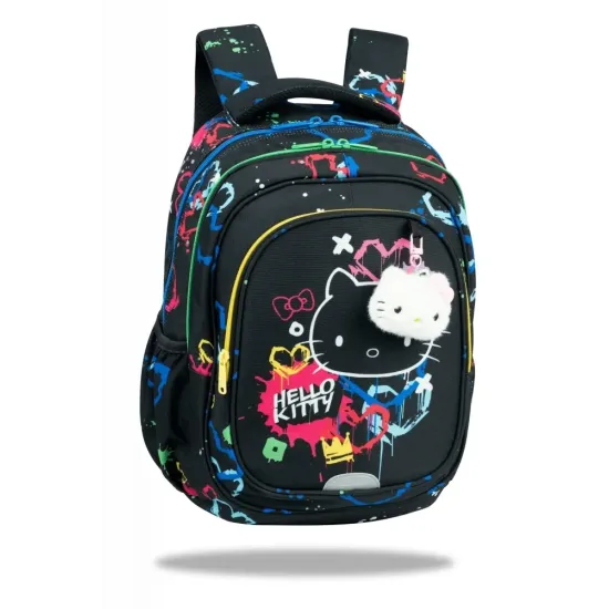 Školská taška Fast 40 cm Hello Kitty Neon Black