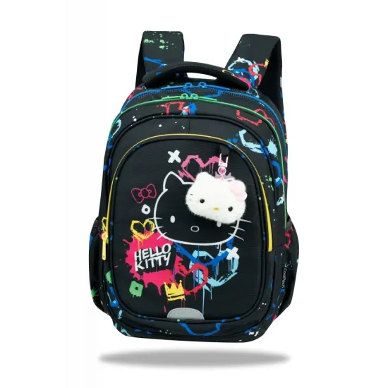 Školská taška Fast 40 cm Hello Kitty Neon Black