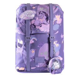 Školní batoh Retro Unicorn Purple 22l