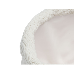 Pletený košík River Knit Cream White