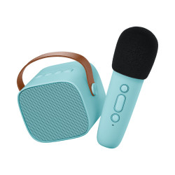 Bluetooth Karaoke set mikrofon a reproduktor Modrý
