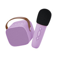 Bluetooth Karaoke set mikrofon a reproduktor Fialový